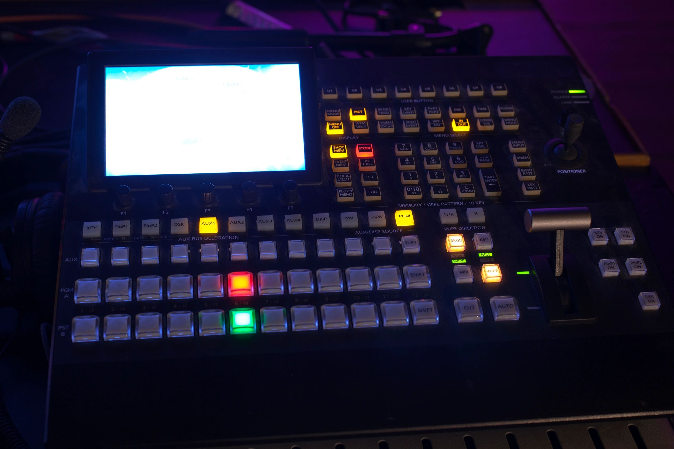 Broadcast control interface and television equipment representing IPTV platform management